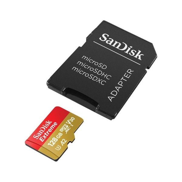 Encontraproduto.com.br - Cartao De Memoria Micro Sd Sandisk Extreme 128gb Sdsqxaa-128g-gn6aa 190mb-s