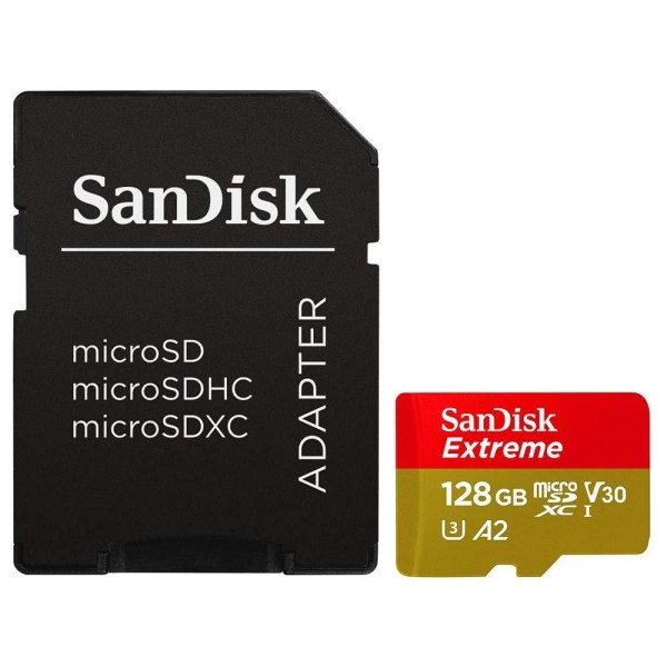 Encontraproduto.com.br - Cartao De Memoria Micro Sd Sandisk Extreme 128gb Sdsqxaa-128g-gn6aa 190mb-s