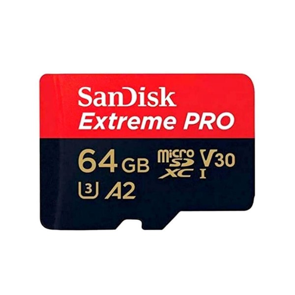 Encontraproduto.com.br - Cartão MicroSDXC 64Gb SanDisk Extreme Pro 200Mb/s UHS-I / V30 / U3 / A2 com Adaptador SD