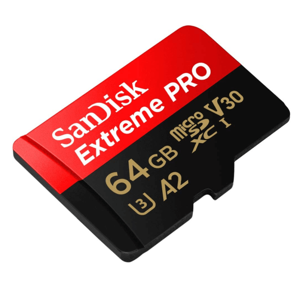 Encontraproduto.com.br - Cartão MicroSDXC 64Gb SanDisk Extreme Pro 200Mb/s UHS-I / V30 / U3 / A2 com Adaptador SD