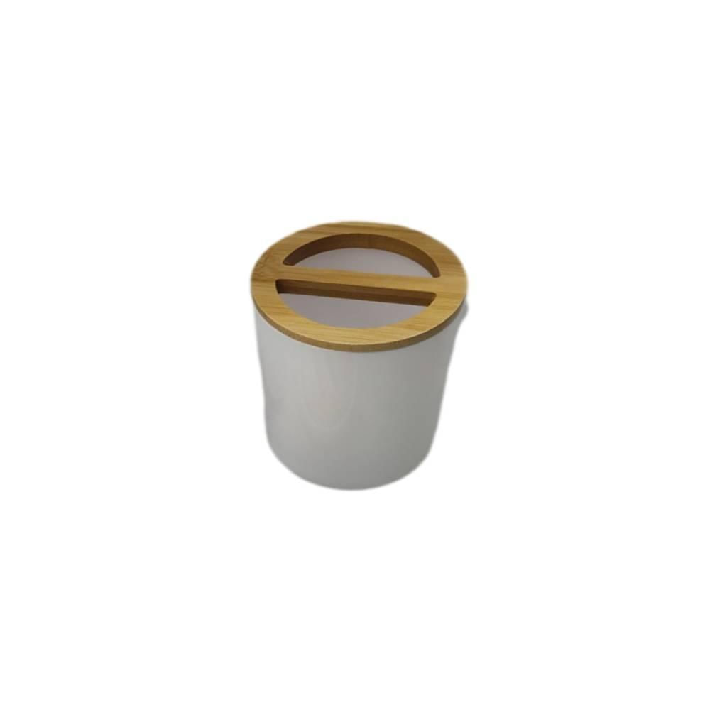 Encontraproduto.com.br - Kit Acessórios para Banheiro NDI com 4 Peças Branco e Bege
