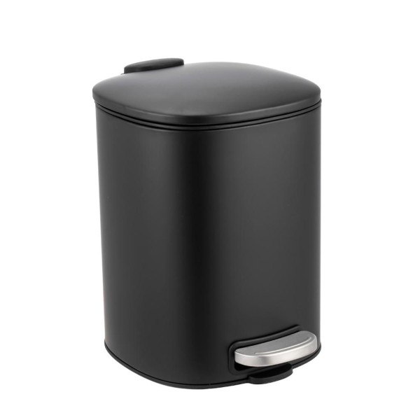 Lixeira Aço NDI Quadrada com Pedal - Preto 5 Litros