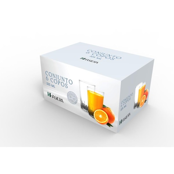 Encontraproduto.com.br - Conjunto de Copos 325ml 6 Peças Hasiera