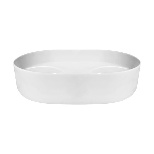 Cuba Apoio 50x37cm Oval Sem Mesa Arth Branco ST73931 Aqqua