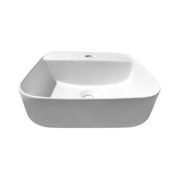 Encontraproduto.com.br - Cuba de Apoio 38cm Quadrada Sem Mesa Citta NDI Branco