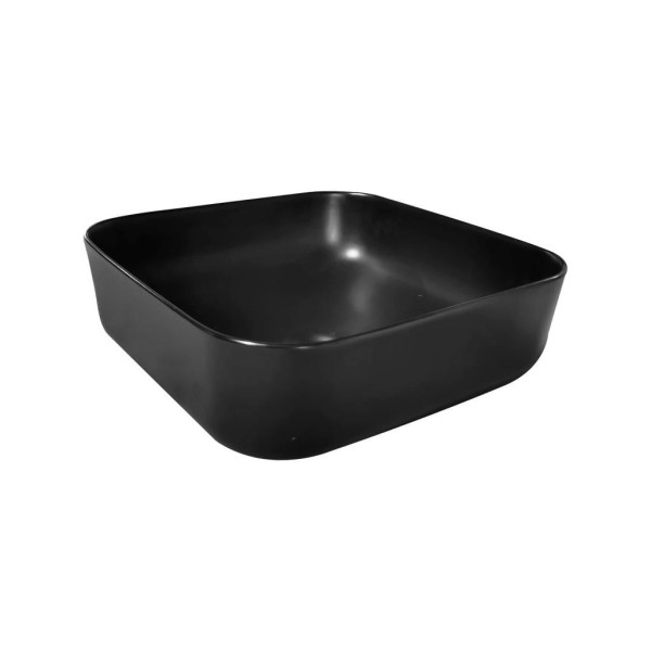 Cuba de Apoio 50x39cm Retangular Sem Mesa Clean NDI Preto Fosco