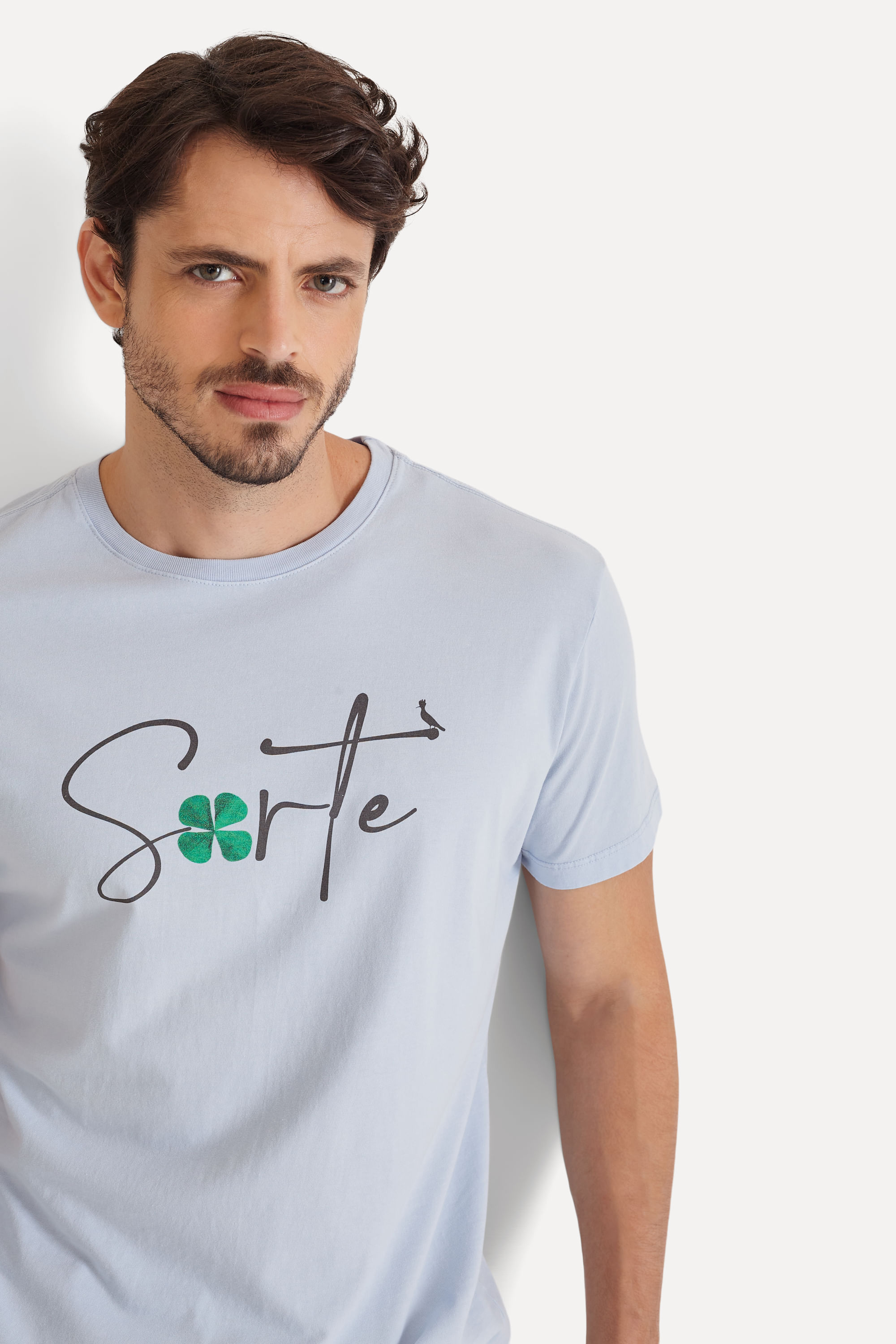 Encontraproduto.com.br - Camiseta Estampa Sorte Trevo