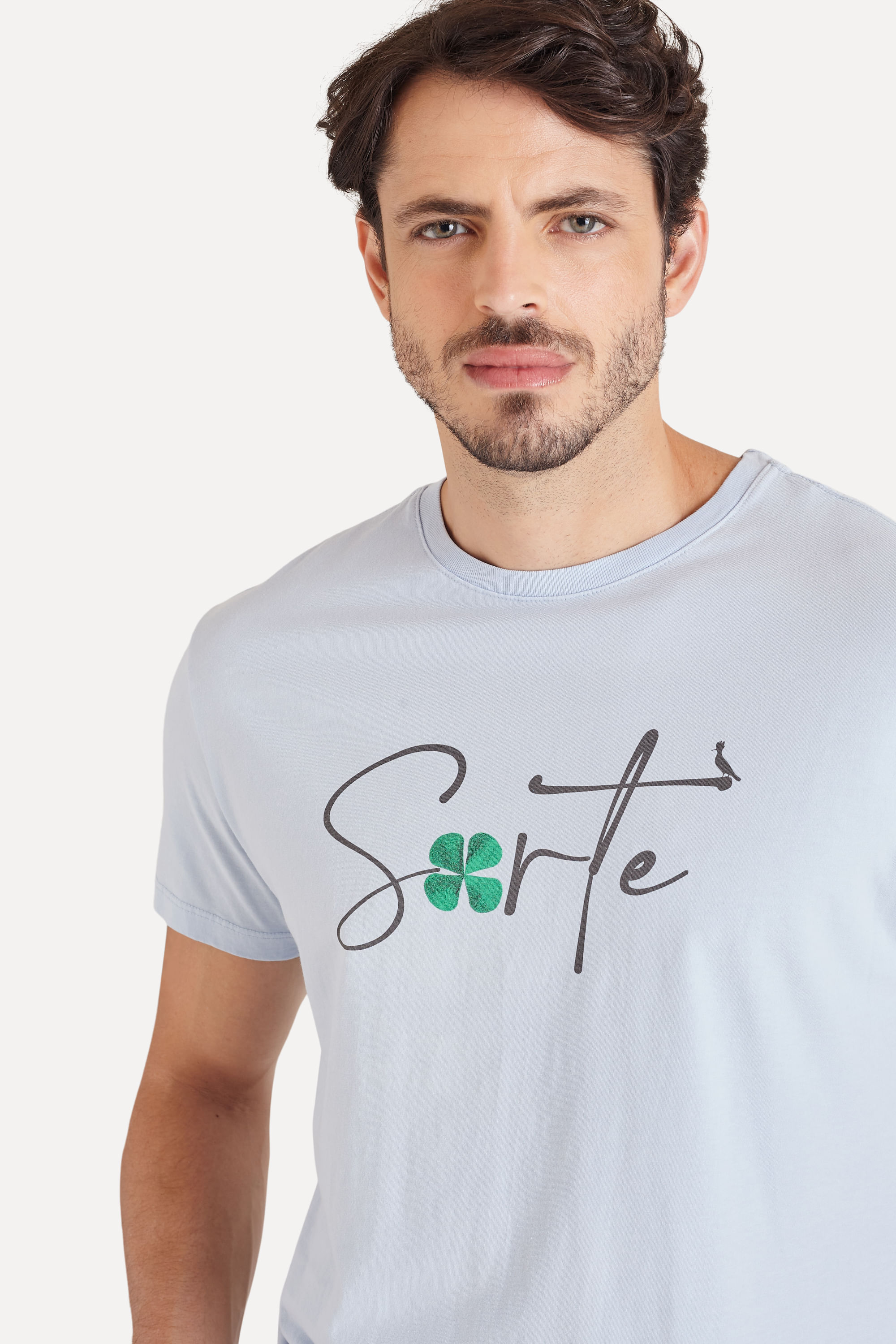 Encontraproduto.com.br - Camiseta Estampa Sorte Trevo