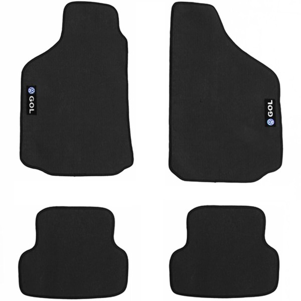 Encontraproduto.com.br - Jogo Tapete PVC Gol G2 G3 96 a 2002 Flash Acessórios 4 Peças