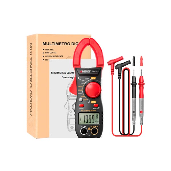 Encontraproduto.com.br - Alicate Amperímetro Digital Aneng ST170 - AC2846