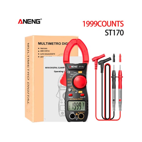 Encontraproduto.com.br - Alicate Amperímetro Digital Aneng ST170 - AC2846