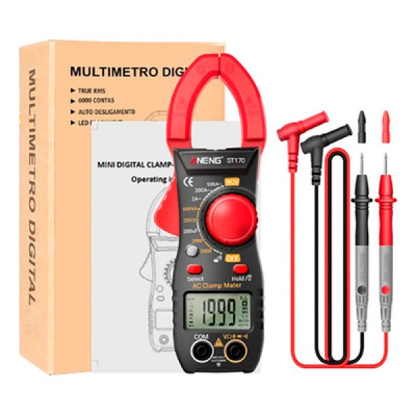 Encontraproduto.com.br - Alicate Amperímetro Digital Aneng ST170 - AC2846