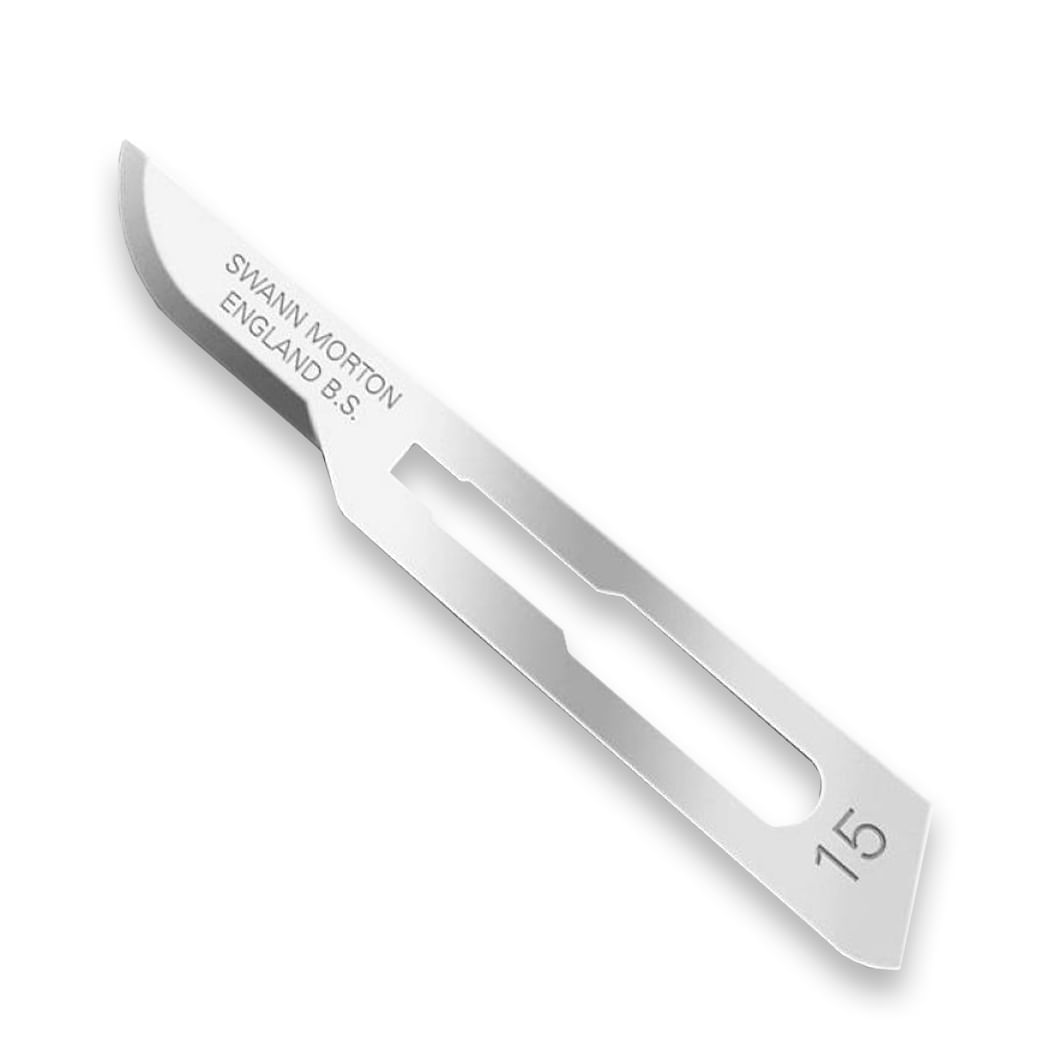 Encontraproduto.com.br - Lâmina De Bisturi N°15 De Aço Inox Estéril Caixa Com 100 - Swann-Morton