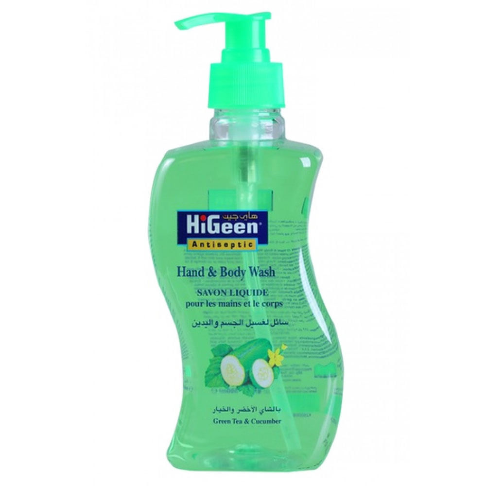 HiGeen Sabonete Líquido Antisséptico Chá Verde e Pepino 500ml