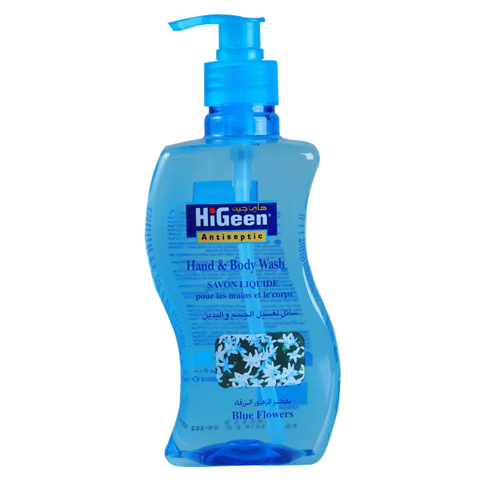 HiGeen Sabonete Líquido Antisséptico Flores Azuis 500ml