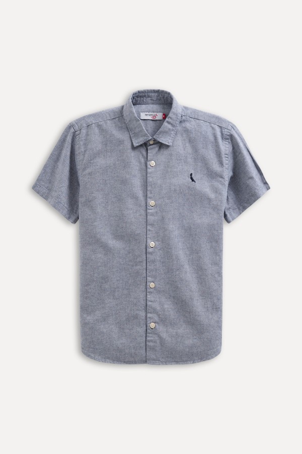 Camisa Mini Mc Pf Oxford Color