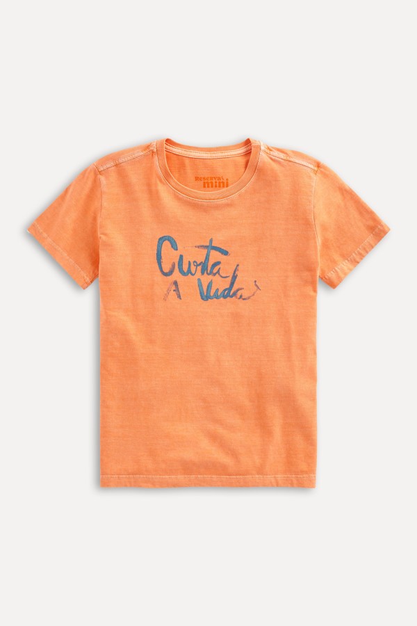 Encontraproduto.com.br - Camiseta Mini Estampada Curta A Vida