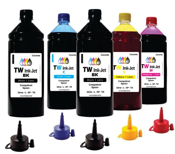 Encontraproduto.com.br - Tinta compatível para epson Ecotank 5 litros L495 Tw Ink-jet