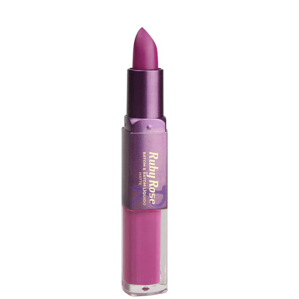 Batom Duo Matte Ruby Rose Hb8606 Cor 299