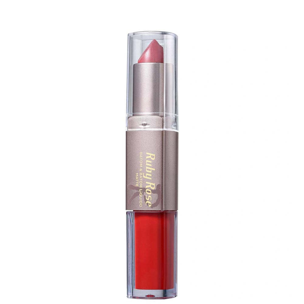 Batom Duo Matte Ruby Rose Hb8606 Cor 199