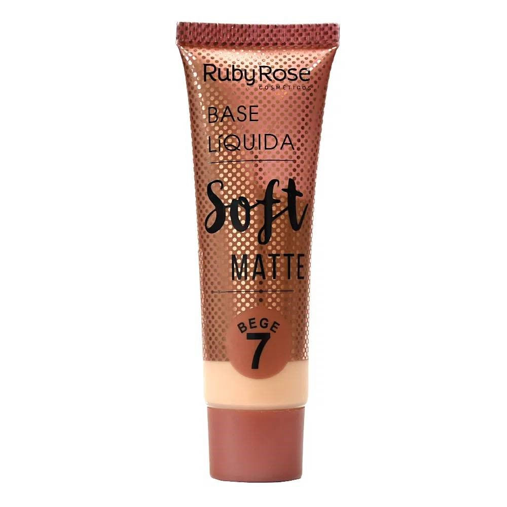 Encontraproduto.com.br - Base Líquida Ruby Rose Soft Matte Hb8050 Bege 7