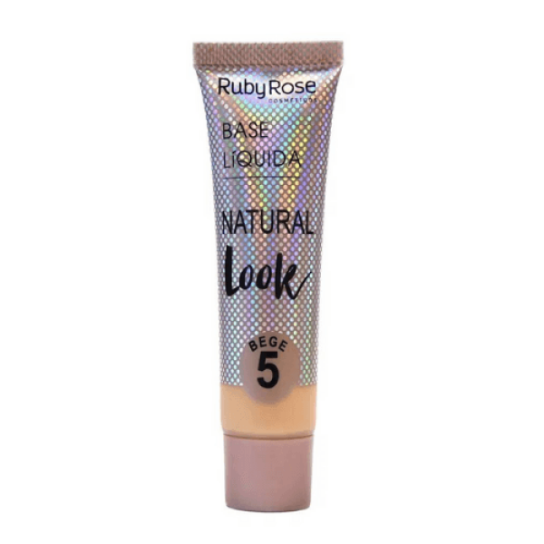 Encontraproduto.com.br - Base Líquida Ruby Rose Natural Look Hb8051 Bege 5