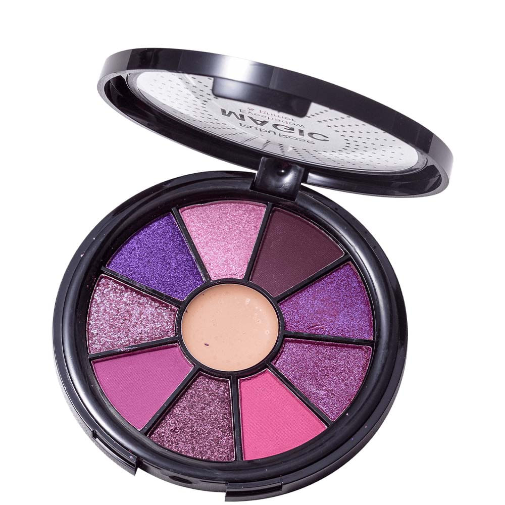 Encontraproduto.com.br - Mini Paleta de Sombras Ruby Rose Magic 9 Cores e Primer