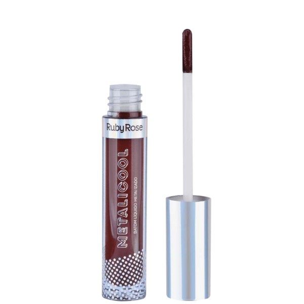 Encontraproduto.com.br - Batom Líquido Ruby Rose Metalicool Hb8219 Cor 253