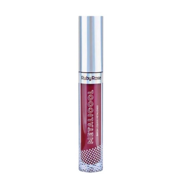 Encontraproduto.com.br - Batom Líquido Ruby Rose Metalicool Hb8219 Cor 256