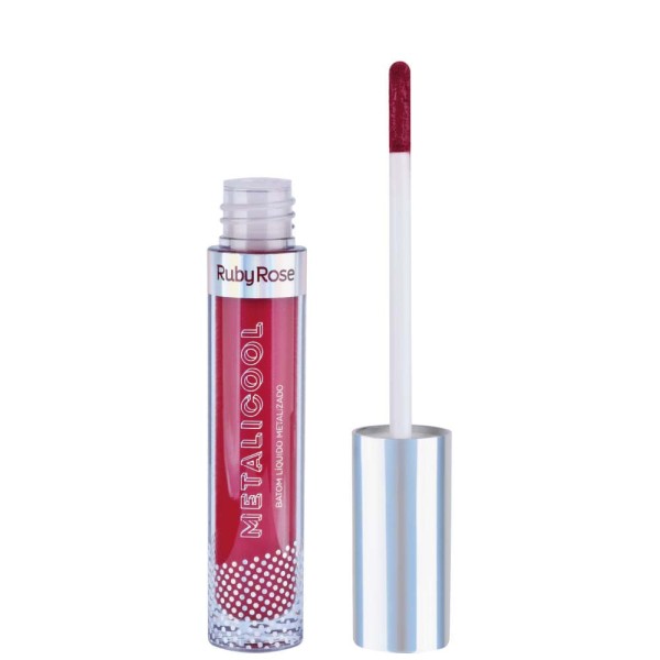 Encontraproduto.com.br - Batom Líquido Ruby Rose Metalicool Hb8219 Cor 262