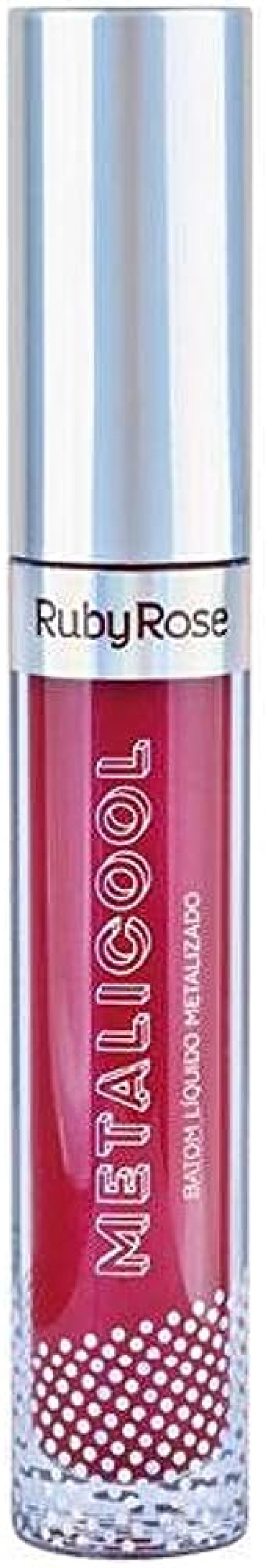 Encontraproduto.com.br - Batom Líquido Ruby Rose Metalicool Hb8219 Cor 262