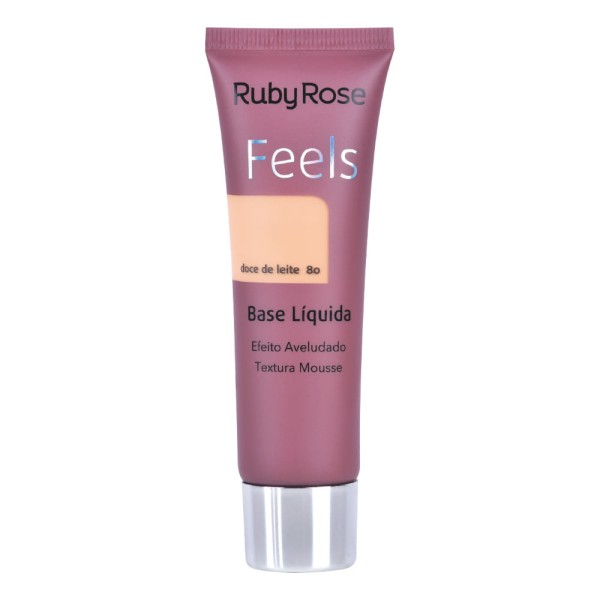 Encontraproduto.com.br - Base Líquida Ruby Rose Feels Hb8053 Doce de Leite 80