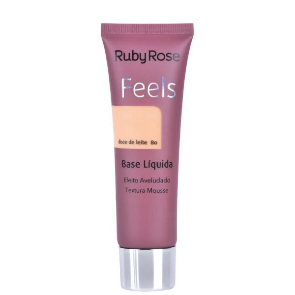 Encontraproduto.com.br - Base Líquida Ruby Rose Feels Hb8053 Doce de Leite 80