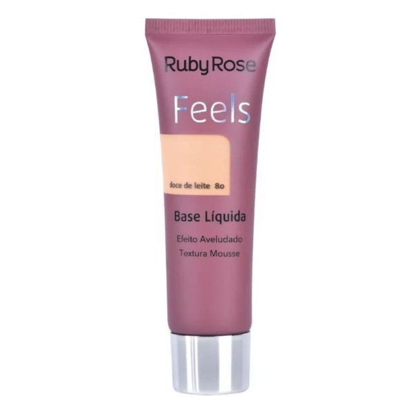 Encontraproduto.com.br - Base Líquida Ruby Rose Feels Hb8053 Doce de Leite 80