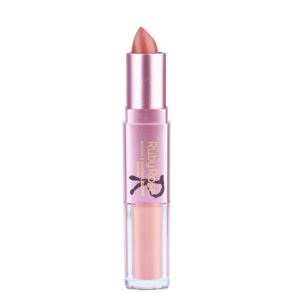 Encontraproduto.com.br - Batom Duo Matte Ruby Rose Hb8606 Cor 356