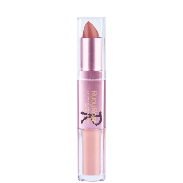 Encontraproduto.com.br - Batom Duo Matte Ruby Rose Hb8606 Cor 356