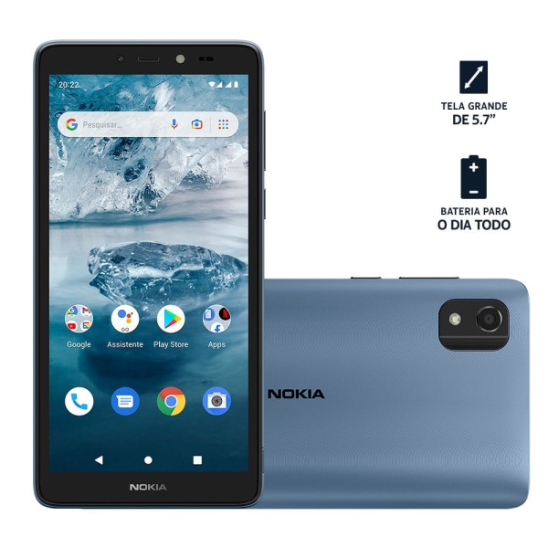 Encontraproduto.com.br - Smartphone Nokia C2 2nd Edition 4G 64 GB Tela 5,7