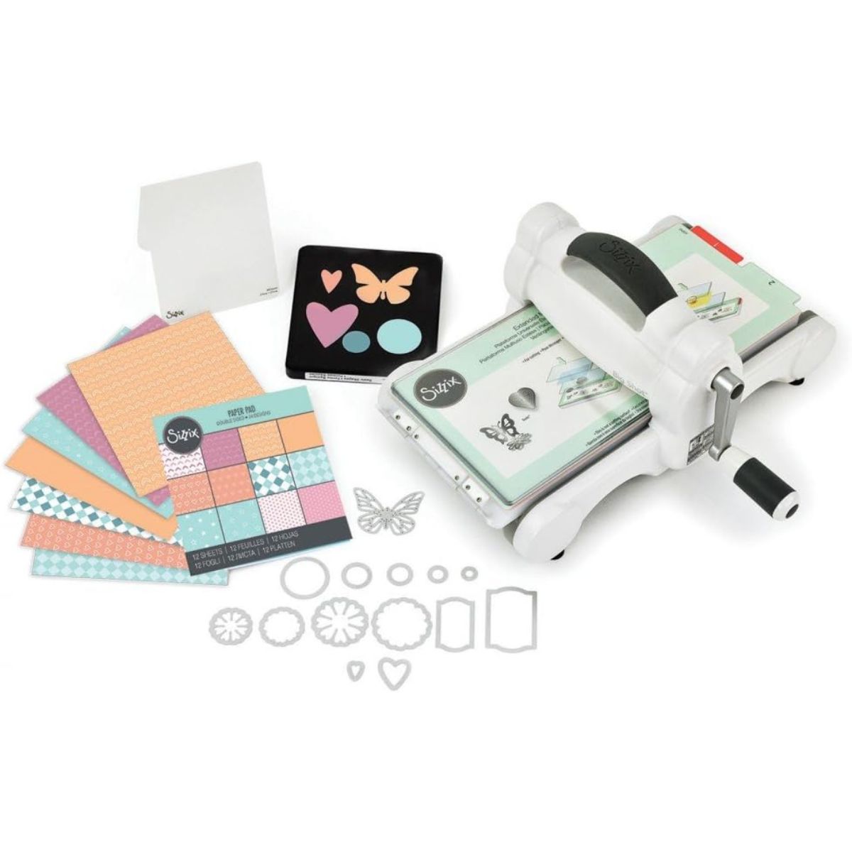 Máquina de Corte e Relevo Sizzix Big Shot Kit Starter White & Gray - 661500