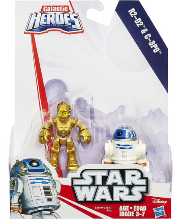 Encontraproduto.com.br - Galactic Heroes - Star Wars - Rey e Captain Phasma