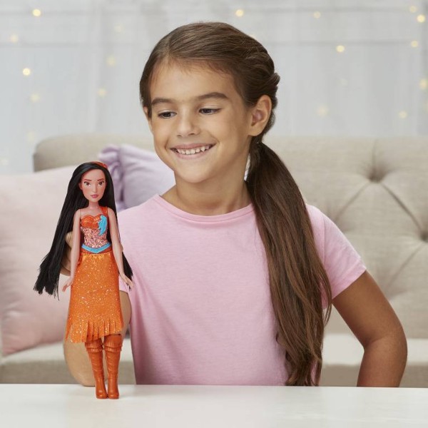 Encontraproduto.com.br - Boneca Princesa Pocahontas Brilho Real Hasbro E4165/4022