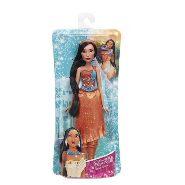 Encontraproduto.com.br - Boneca Princesa Pocahontas Brilho Real Hasbro E4165/4022