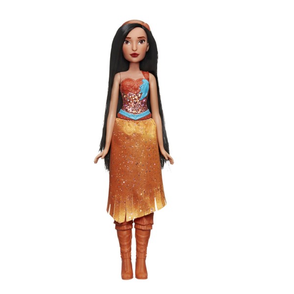 Encontraproduto.com.br - Boneca Princesa Pocahontas Brilho Real Hasbro E4165/4022