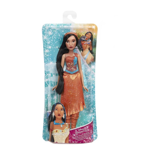 Encontraproduto.com.br - Boneca Princesa Pocahontas Brilho Real Hasbro E4165/4022