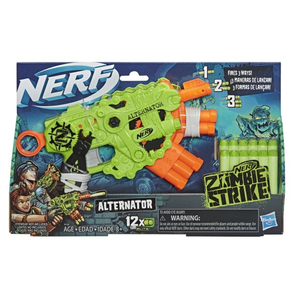 Encontraproduto.com.br - Lançador Nerf - Zombie Strike - Alternator - Hasbro