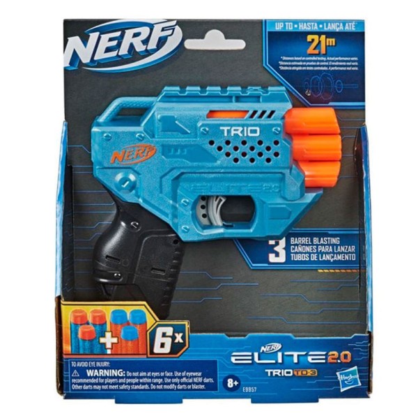 Encontraproduto.com.br - Nerf Lançador Elite 2.0 Trio TD-3 - E9957 - Hasbro