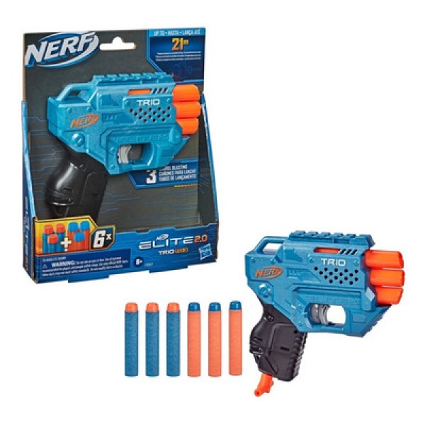 Encontraproduto.com.br - Nerf Lançador Elite 2.0 Trio TD-3 - E9957 - Hasbro
