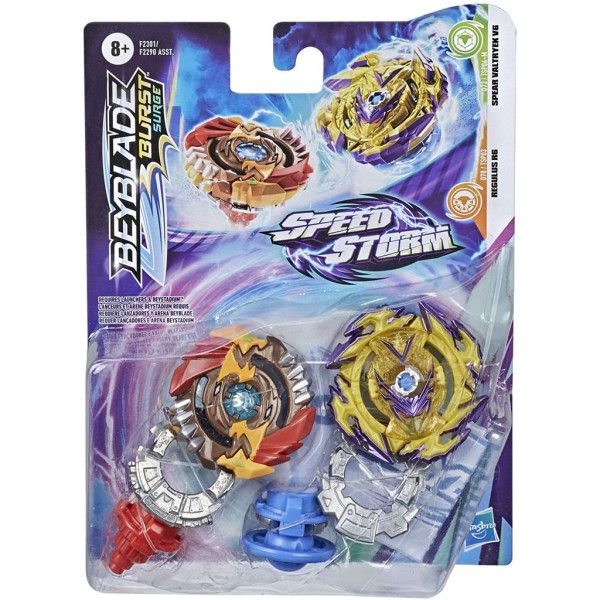 Encontraproduto.com.br - Beyblade Burst Surge Speed Storm - Regulus R6 X Spear Valtryek V6