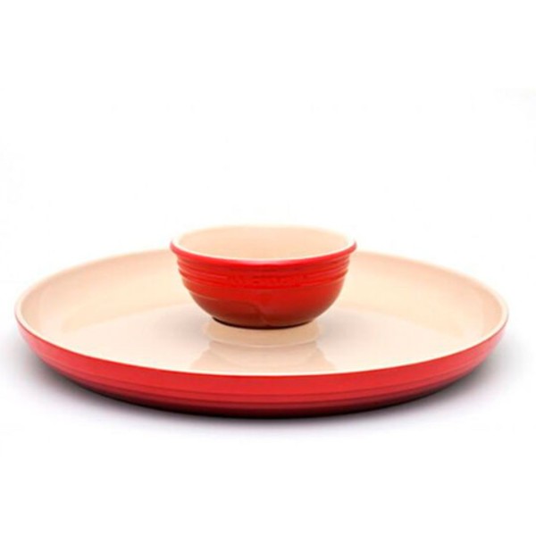 Prato para Aperitivo Vermelho 35cm Le Creuset