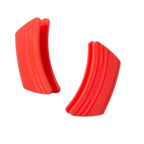 Encontraproduto.com.br - Conjunto com 2 Pegadores em Silicone Le Creuset Laranja