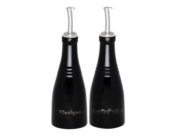 Encontraproduto.com.br - Conjunto Galheteiro Porta Óleo, Azeite e Vinagre Ônix Le Creuset